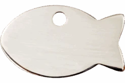 Médaille D'identification Pour Chat Gravure Personnalisée POISSON