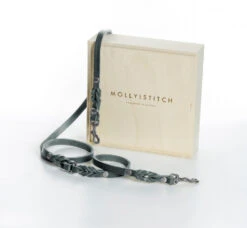 Laisse En Cuir Pour Chien Souple Réglable (2x) -Chats Chiens Fournitures Magasin 2x adj silver grau min