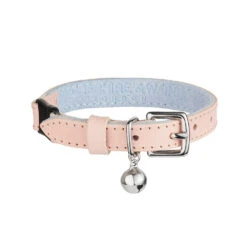 Collier Pour Chat Ice Cream (4 Couleurs) -Chats Chiens Fournitures Magasin Designer Luxury Cat Collar Cheshire and Wain Candyfloss Pink Leather