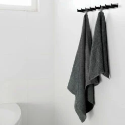 Serviette De Toilette Gaufrée En Lin (3 Couleurs) -Chats Chiens Fournitures Magasin Kind pellavapyyhe musta