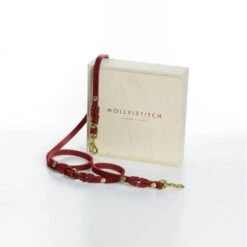 Laisse En Cuir Pour Chien Souple Réglable (2x) -Chats Chiens Fournitures Magasin butter 2x adjustable dog leash chili red