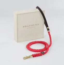 Laisse Pour Chien En Corde Marine Poignée Cuir (8 Couleurs) -Chats Chiens Fournitures Magasin dsc 0239 copy