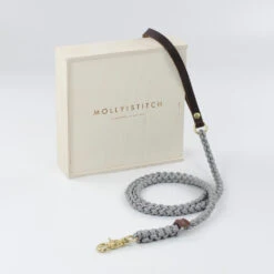 Laisse Pour Chien En Corde Marine Poignée Cuir (8 Couleurs) -Chats Chiens Fournitures Magasin dsc 0247 copy