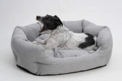 Lit Ovale Loomi -Chats Chiens Fournitures Magasin hundekoerbchen loomi grau 3