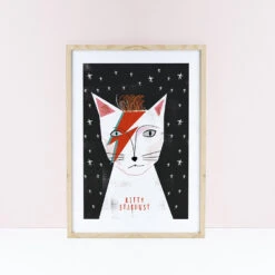 Affiche Chat Kitty Stardust
