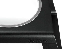 Double écuelle Surélevée Alu Design Pour Chien Desco -Chats Chiens Fournitures Magasin mc c06 005 03 m silicone eat desco powder coated black 720x563 1