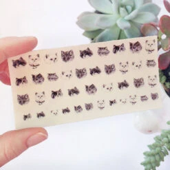 Stickers Autocollant Pour Ongle ~ Chat ~ 11 Stickers Autocollant Pour Ongle ~ Chat ~ -Chats Chiens Fournitures Magasin original cat nail transfers 4