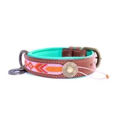 Collier En Cuir Et Perles Sweet Mae Dwam -Chats Chiens Fournitures Magasin sweet mae 2 5 cm collar m 5749 en G