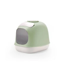 Bac à Litière Pour Chats Design MINÙ -Chats Chiens Fournitures Magasin vs0500 vb bac a litiere vert amande united pets
