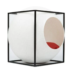 Le Cube Meyou 22 Le Cube Meyou -Chats Chiens Fournitures Magasin web cat cube metal ivory meyou paris side